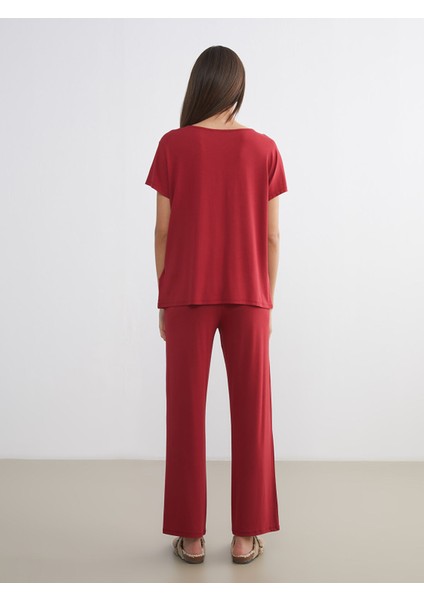 Yeni Sezon V Yaka Kadın Pijama Takımı fırsatları