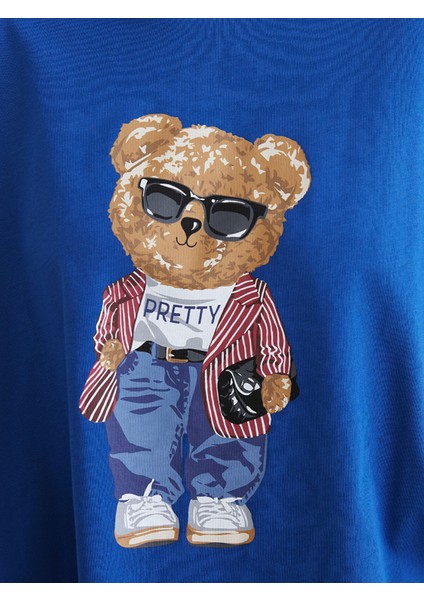 Yeni Sezon Ayı Teddy Baskılı Kadın Pijama Takımı modelleri