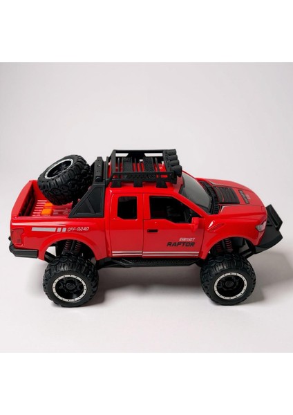 Işıklı Müzikli Lüks Off-Road Jeep Oyuncak Araba - Süspansiyonlu, Yedek Lastikli, 1:16 Model (3+ Yaş)