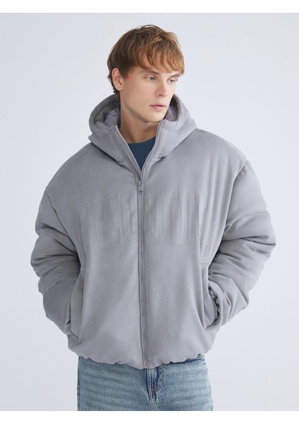 Yeni Sezon Rahat Kalıp Kapüşonlu Erkek Mont