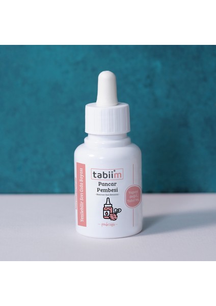 Tabii’m Yenilebilir Sıvı Gıda Boyası Pancar Pembesi 20 gr