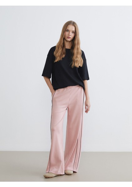 Yeni Sezon Beli Lastikli Kadın Pijama Altı