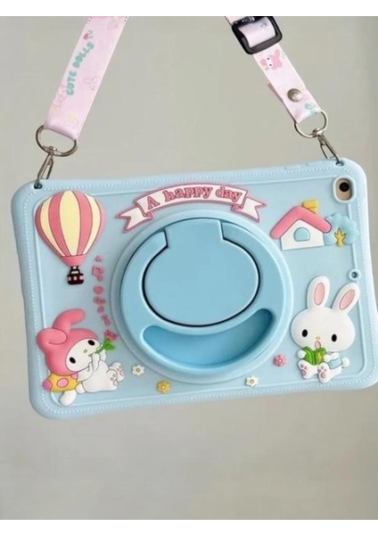 A Happy Day Karakterli Dayanıklı Çocuk Tablet Kılıfı Standlı Eğlenceli Koruyucu Kapak modelleri
