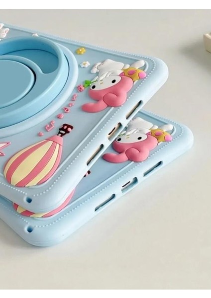 A Happy Day Karakterli Dayanıklı Çocuk Tablet Kılıfı Standlı Eğlenceli Koruyucu Kapak fırsatları