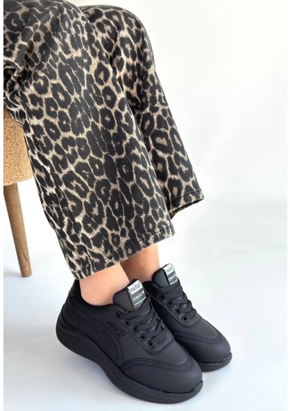 Yzlal Yejja Siyah Cilt Bağcıklı Spor Ayakkabı (Numara: 37) modelleri