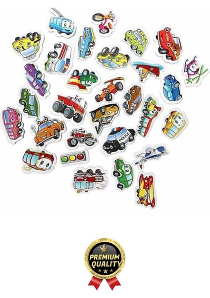 Yeni Nesil Eğlenceli Eğitici Öğretici El Göz Koordinasyonu Buzdolabı Oyun Manyetik Taşıtlar 30 Parça modelleri