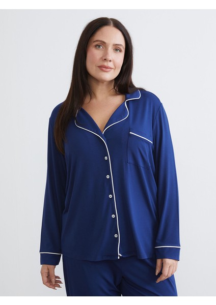 Yeni Sezon Büyük Beden Gömlek Yaka Kadın Pijama Takımı fiyatları