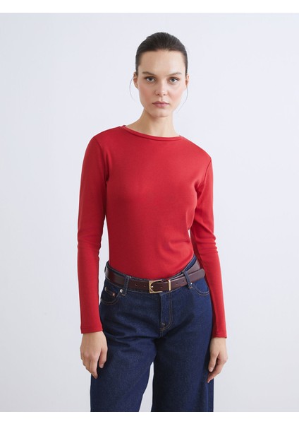 Yeni Sezon Bisiklet Yaka Kadın Body