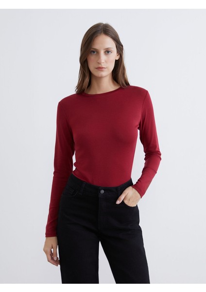 Yeni Sezon Bisiklet Yaka Kadın Body