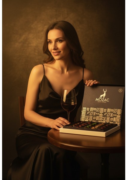 Kırmızı Şarap Dolgulu Bolu Çikolatası 126 gr Red Wine