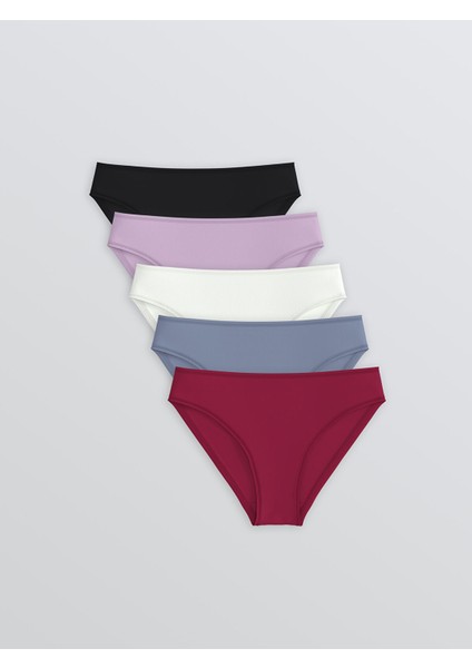 Yeni Sezon Düz Bikini Külot 5'li