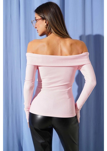 Yzlal Madonna Çapraz Yaka Bluz Pembe T4331 (Beden: S) fiyatları