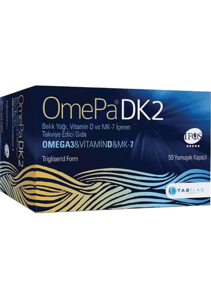 Omepa Dk2 Omega 3 & Vitamin D & Menaq7 50 Yumuşak Kapsül fiyatları