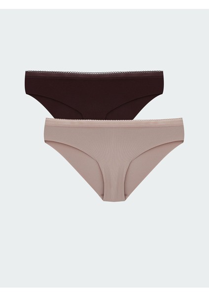 Yeni Sezon Lazer Kesim Bikini Külot 2'li