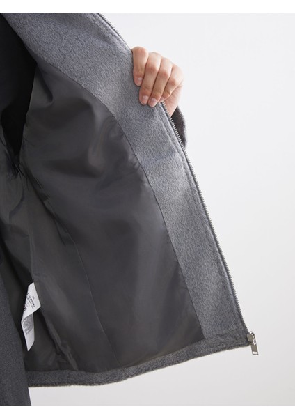 Yeni Sezon Dik Yaka Kadın Kaşe Mont fırsatları