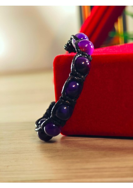 Makrome Bileklik El Yapımı Saf Doğaltaş Özel Yapım Hematit Taşı, Lav Taşı, Akik Taşı, Amatis Taşı fiyatları