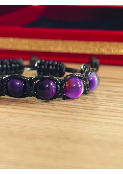 Makrome Bileklik El Yapımı Saf Doğaltaş Özel Yapım Hematit Taşı, Lav Taşı, Akik Taşı, Amatis Taşı indirimleri