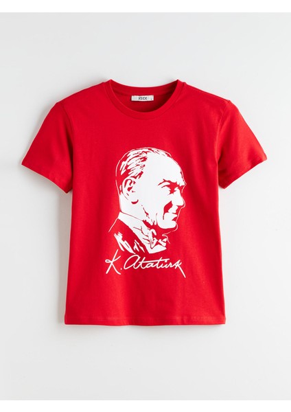 Yeni Sezon Bisiklet Yaka Atatürk Temalı Kadın Tişört indirimleri