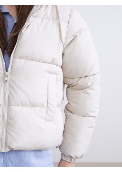 Yeni Sezon Kapüşonlu Kadın Şişme Mont modelleri