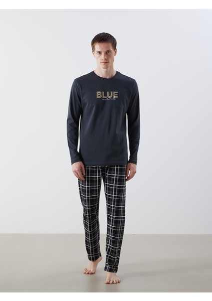 Yeni Sezon Standart Kalıp Ekose Erkek Pijama Alt
