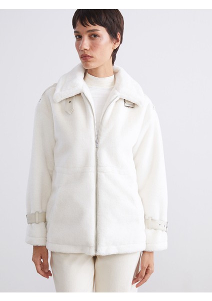 Yeni Sezon Gömlek Yaka Kadın Kürk Mont