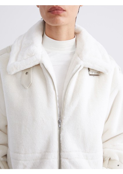 Yeni Sezon Gömlek Yaka Kadın Kürk Mont modelleri