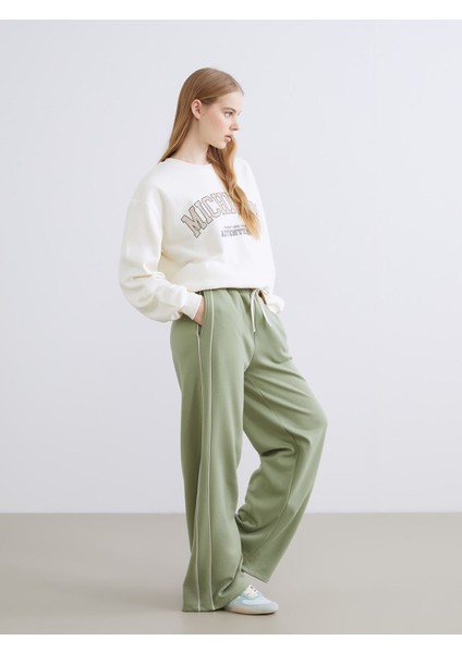 Yeni Sezon Beli Lastikli Kadın Pijama Altı