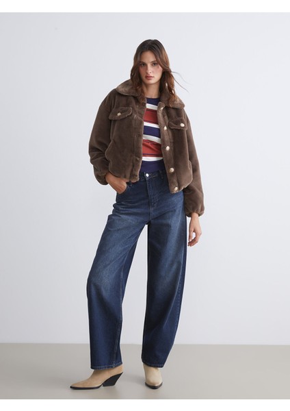 Yeni Sezon Gömlek Yaka Kadın Kürk Mont fiyatları