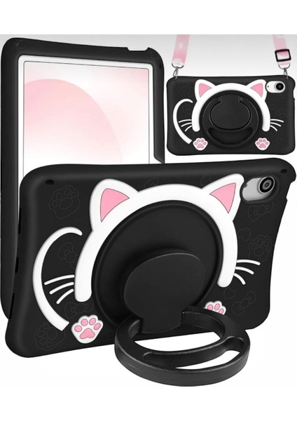 Kedi Karakterli Dayanıklı Çocuk Tablet Kılıfı Standlı Eğlenceli Koruyucu Kapak fiyatları