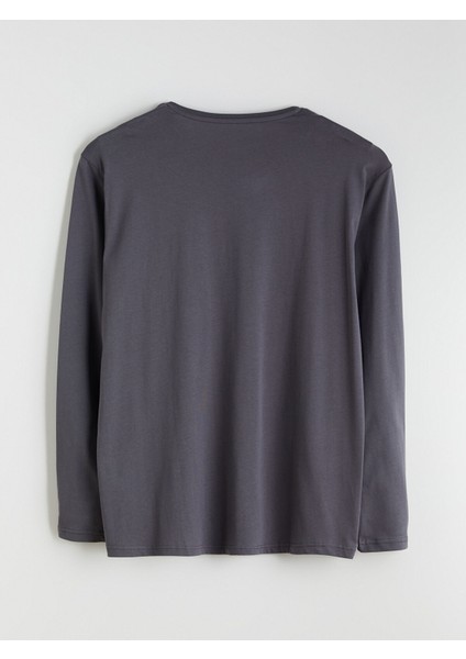 Yeni Sezon Bisiklet Yaka Uzun Kollu Erkek Pijama Üst fiyatları