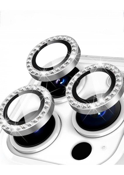 Iphone Uyumlu Parlak Taşlı Kamera Lens Koruyucu