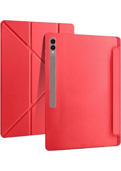 Samsung Uyumlu Trifold Yumuşak Akıllı Uyku Modlu Tablet Kılıfı