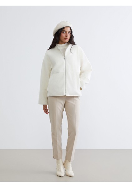 Yeni Sezon Dik Yaka Kadın Kaşe Mont fiyatları