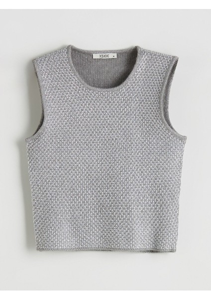 Yeni Sezon Bisiklet Yaka Desenli Kadın Triko Süveter indirimleri