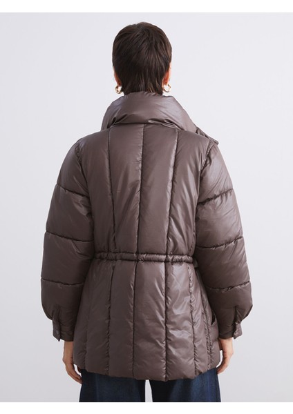 Yeni Sezon Dik Yaka Kadın Şişme Mont indirimleri