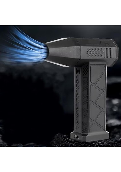 130000 Rpm Mini Turbo Jet Hava Üfleyici Süpürge 2in1 Araba, Klavye Temizle, Mangal Veya Serinleme Taşınabilir Mini Fan El Tipi 4 Modlu Fan Seviyesi Şarj Edilebilir 4000MAH Fzm-01 (Siyah) fiyatları