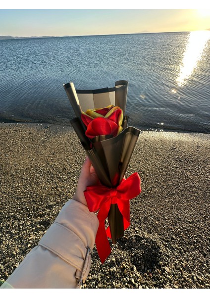 Tekli Taraftar Solmayan Gül Buketi-Galatasaray indirimleri