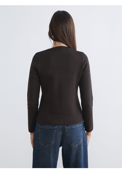 Yeni Sezon Kruvaze Yaka Kadın Triko Hırka fırsatları