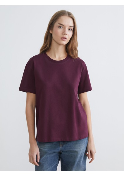 Yeni Sezon Bisiklet Yaka Kadın Tişört