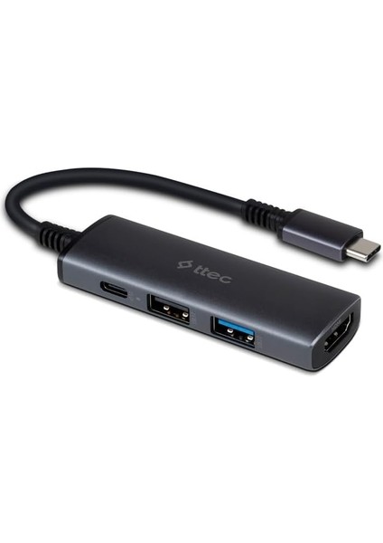 4 Girişli Usb-C Hub/çoklayıcı Usb-C 100W Pd 3.0 + 4K HDMI + Usb-A 3.2 + Usb-A 2.0 (Macbook Uyumlu)