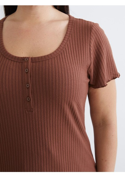 Yeni Sezon Kısa Kollu Desenli Kadın Pijama Takımı modelleri