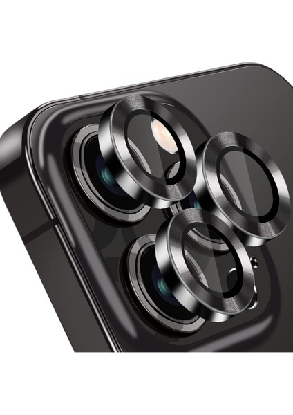 Iphone Uyumlu Temper Camlı Alüminyum Kamera Lens Koruyucu