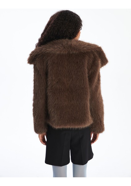 Yeni Sezon Ceket Yaka Kadın Pelüş Mont indirimleri