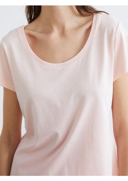 Yeni Sezon U Yaka Modal Karışımlı Kadın Pijama Takımı modelleri