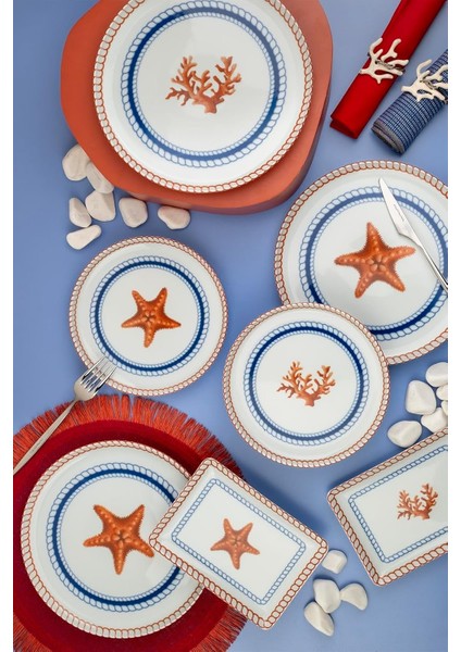 18 Parça 6 Kişilik Ikram Seti Rope