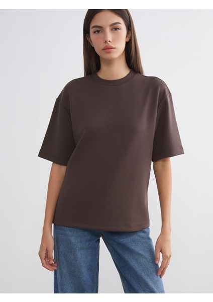 Yeni Sezon Bisiklet Yaka Kadın Tişört