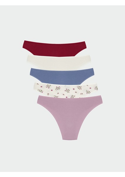 Yeni Sezon Baskılı Brazilian Külot 5'li fiyatları