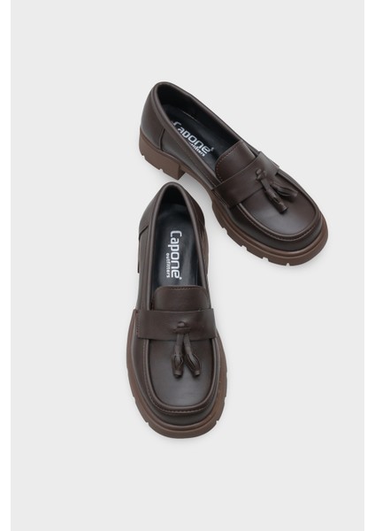 Elga Trak Tabanlı Püsküllü Kadın Loafer