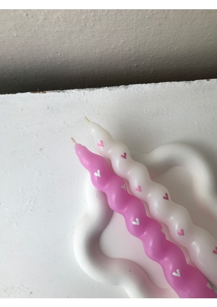 2'li Kalpli Burgu Şamdan Mum Seti indirimleri