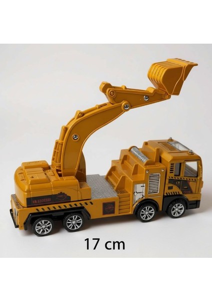 Sarı Kepçe Iş Makinesi Oyuncak Araba - Hareketli Kollar, Gerçekçi Tasarım (3+ Yaş) fiyatları